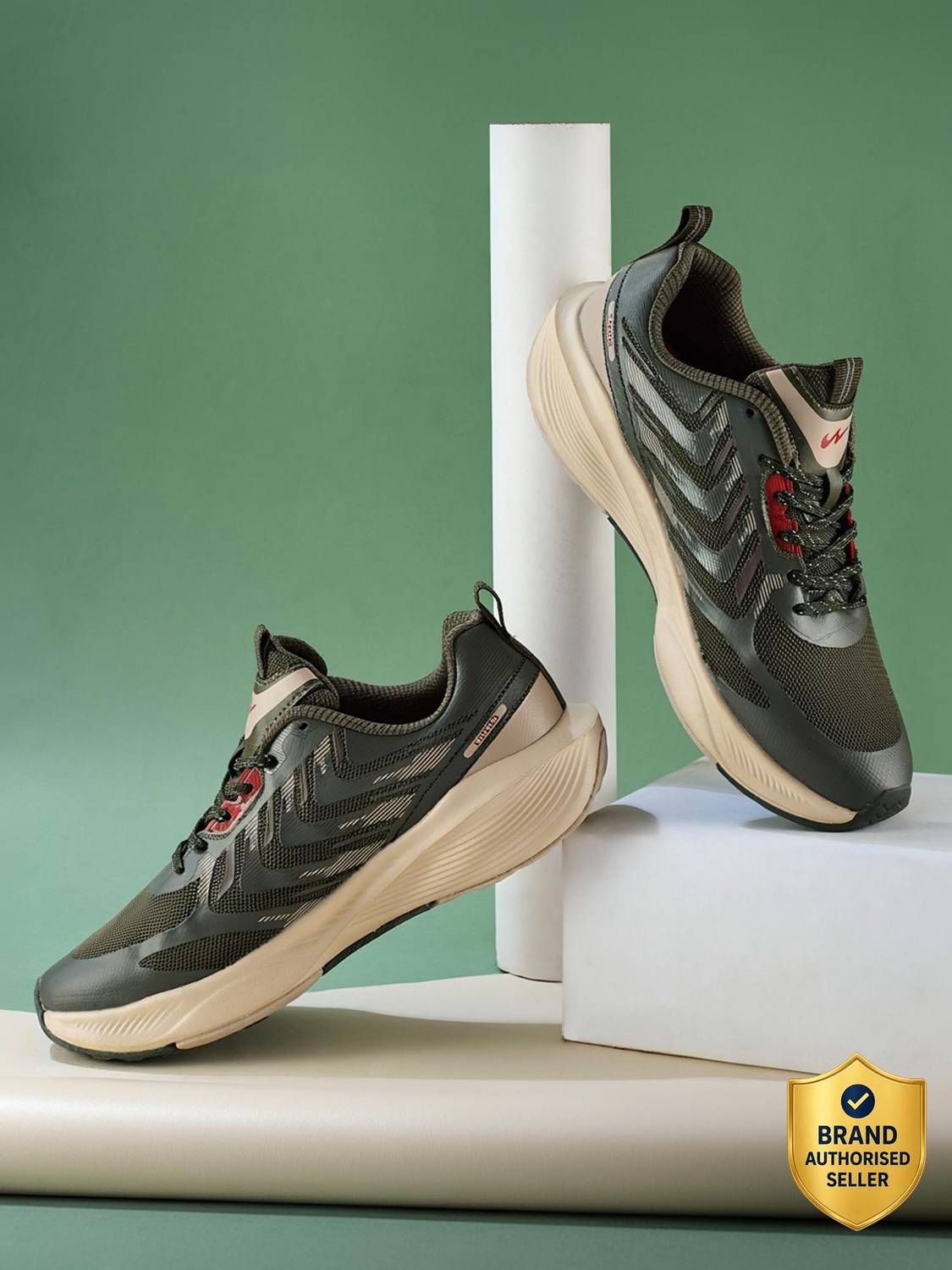 CAMPUS SNIPER Running Shoes For Men Green