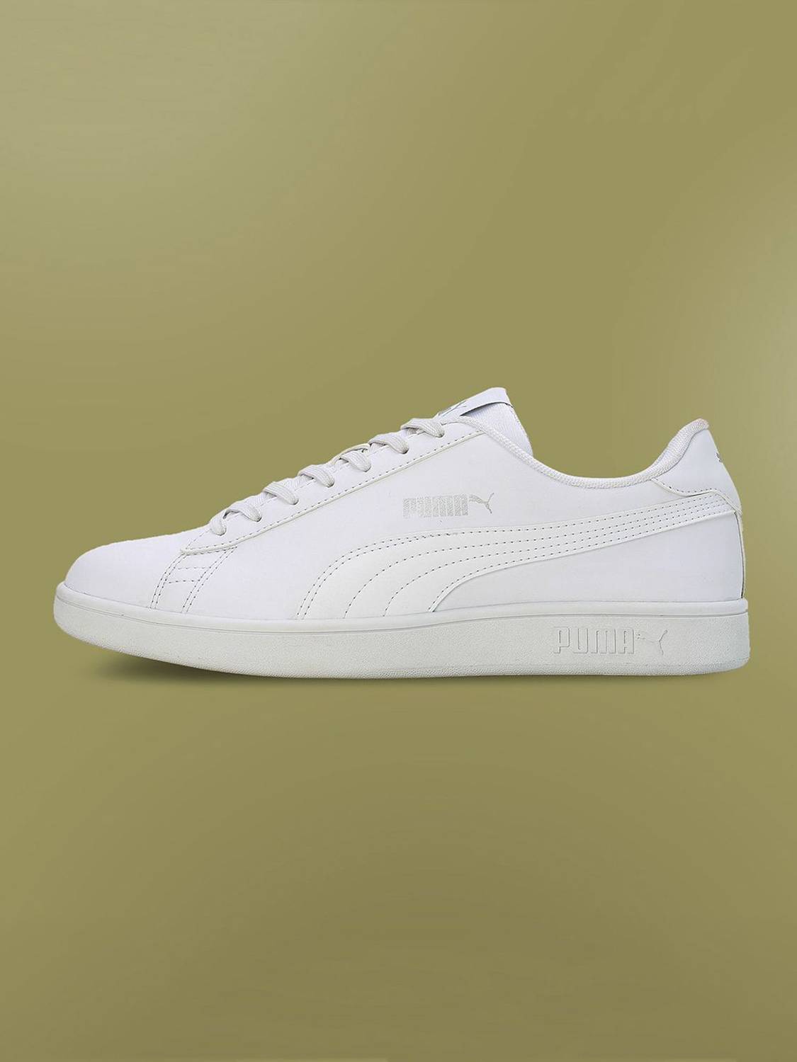 PUMA Smashic White Sneakers For Men