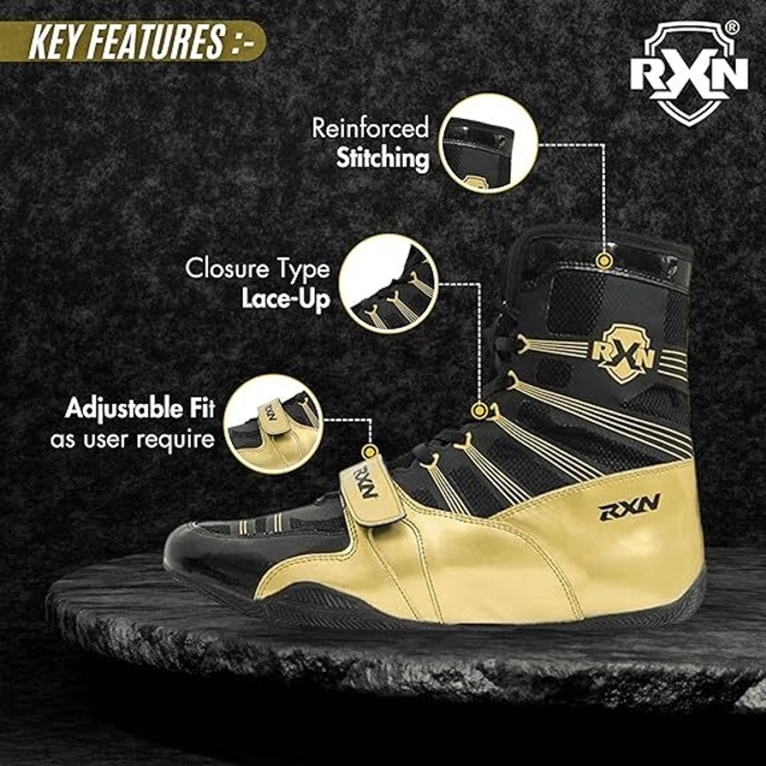 Image of RXN Boxing & Wrestling Shoes For Men