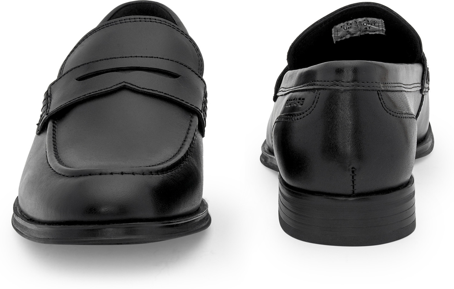 Image of RED TAPE Loafers | Real Leather Shoes With Low-cut Pattern Slip On For Men