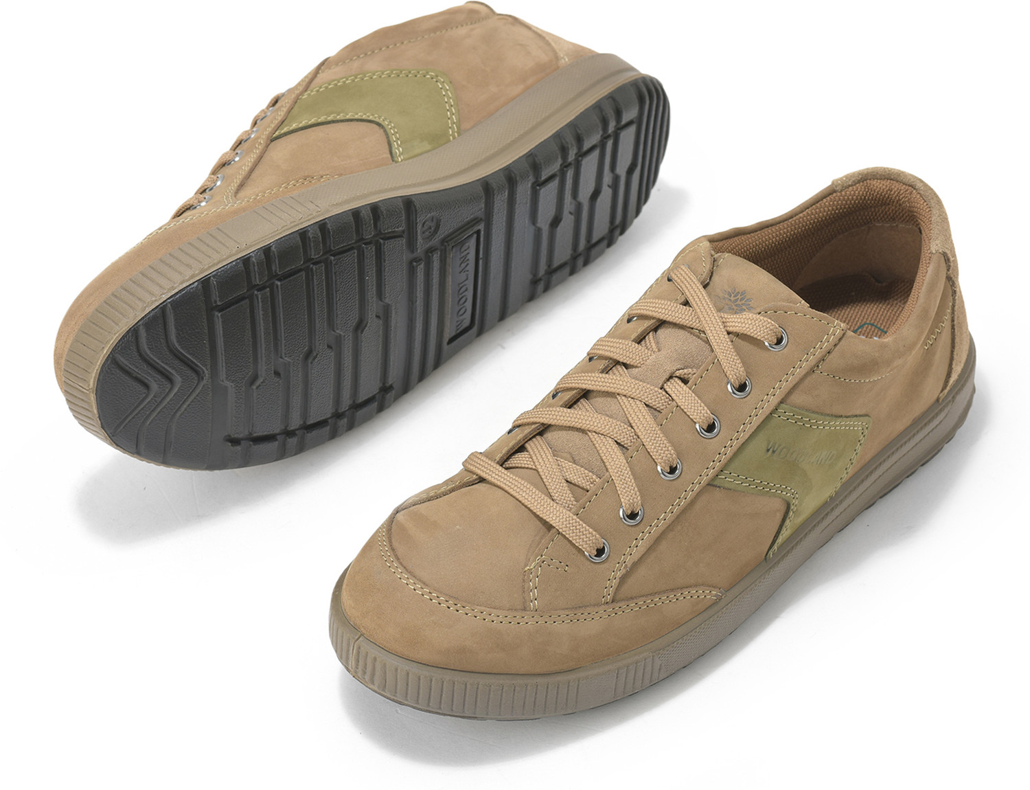 Image of WOODLAND Lace Up Lightweight Breathable Comfortable Daily Use Casuals For Men