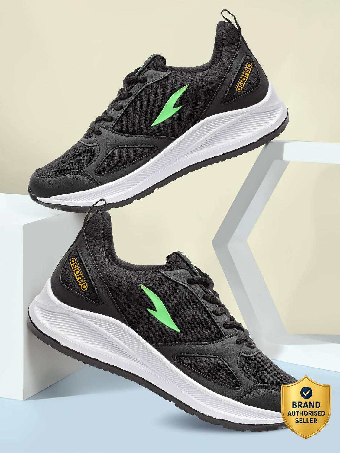 asian WNDR-13 Pro Black Men's Shoes - Image 1