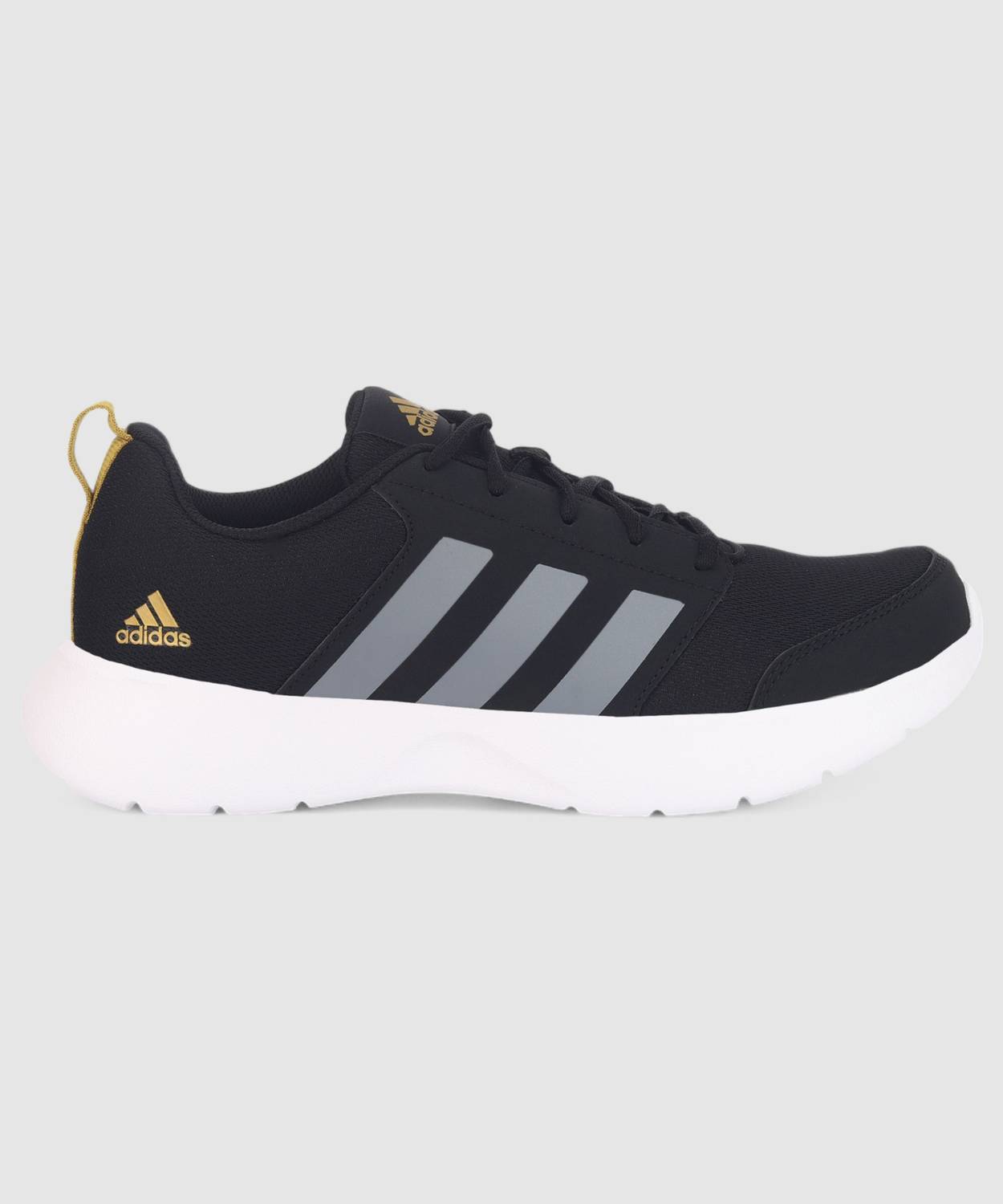 Adidas POMAZOR Black Running Shoes For Men - Image 4