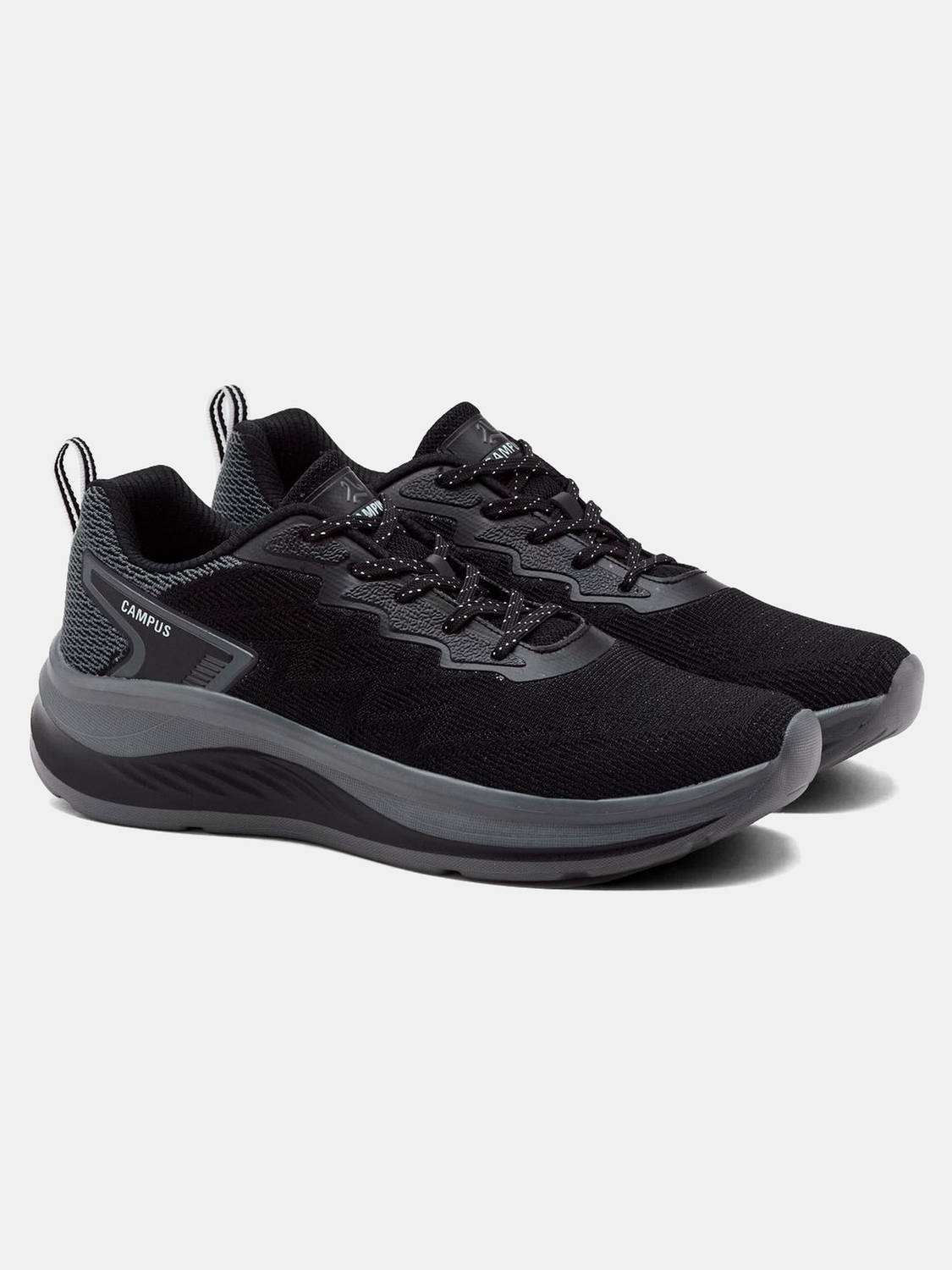 CAMPUS FYBER Men's Black Running Shoes - Image 2