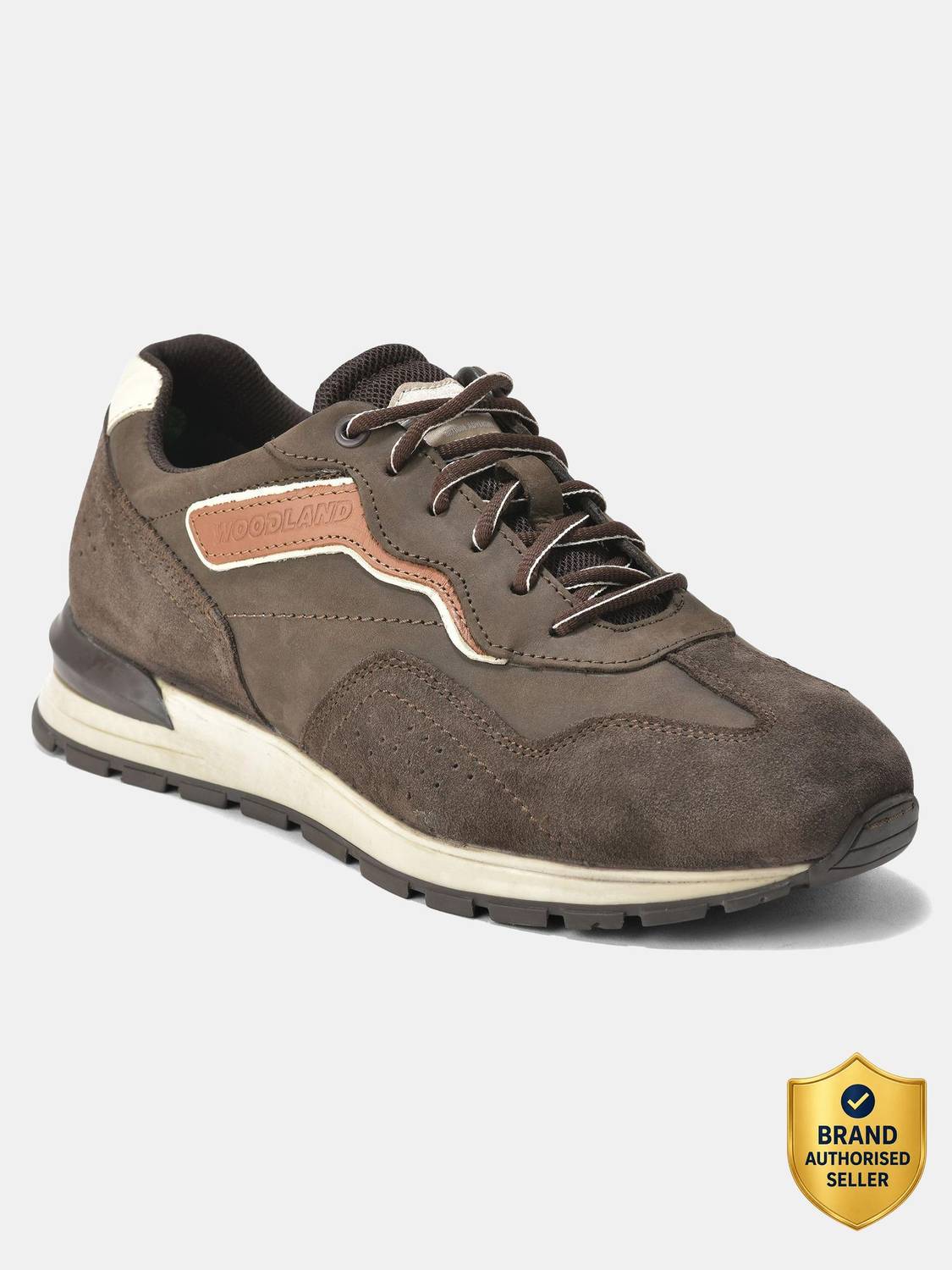 WOODLAND Men's Lace Up Casual Shoes - Image 1
