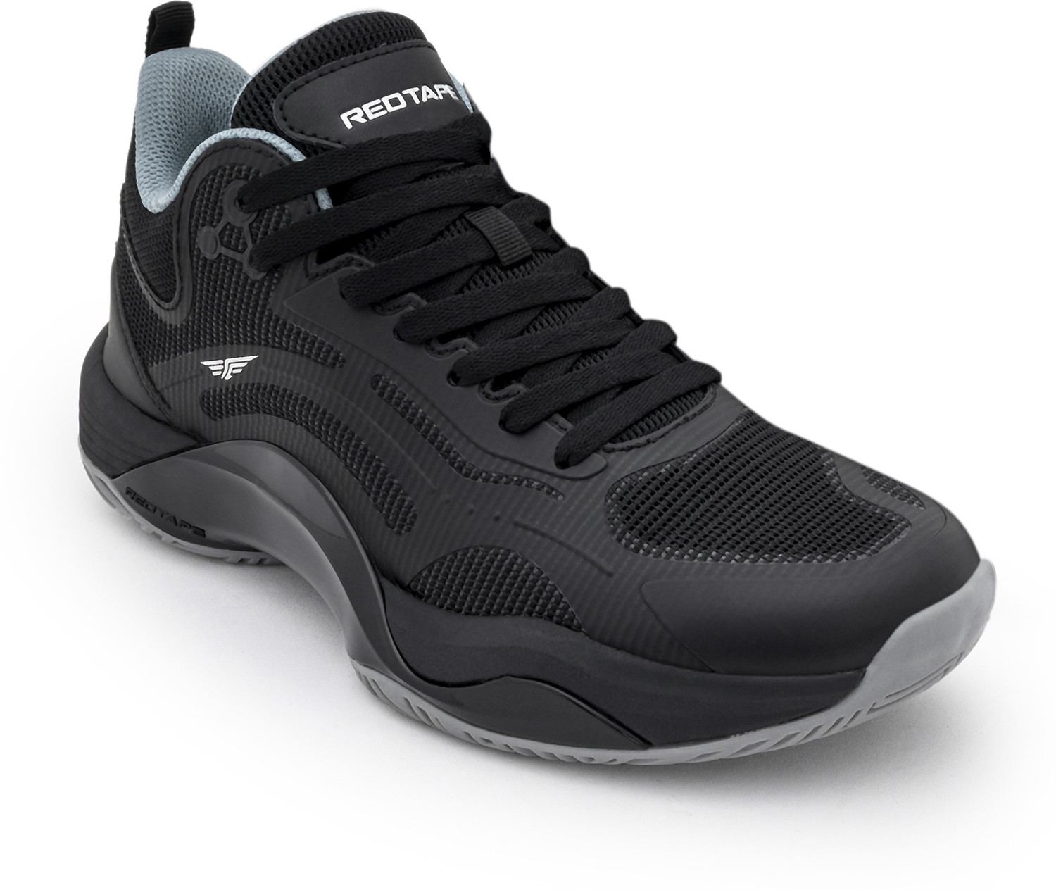 Image of RED TAPE Soft Cushioned Insole, Slip-Resistance, Dynamic Feet Support, Arch Support Sneakers For Men (Black, 9)