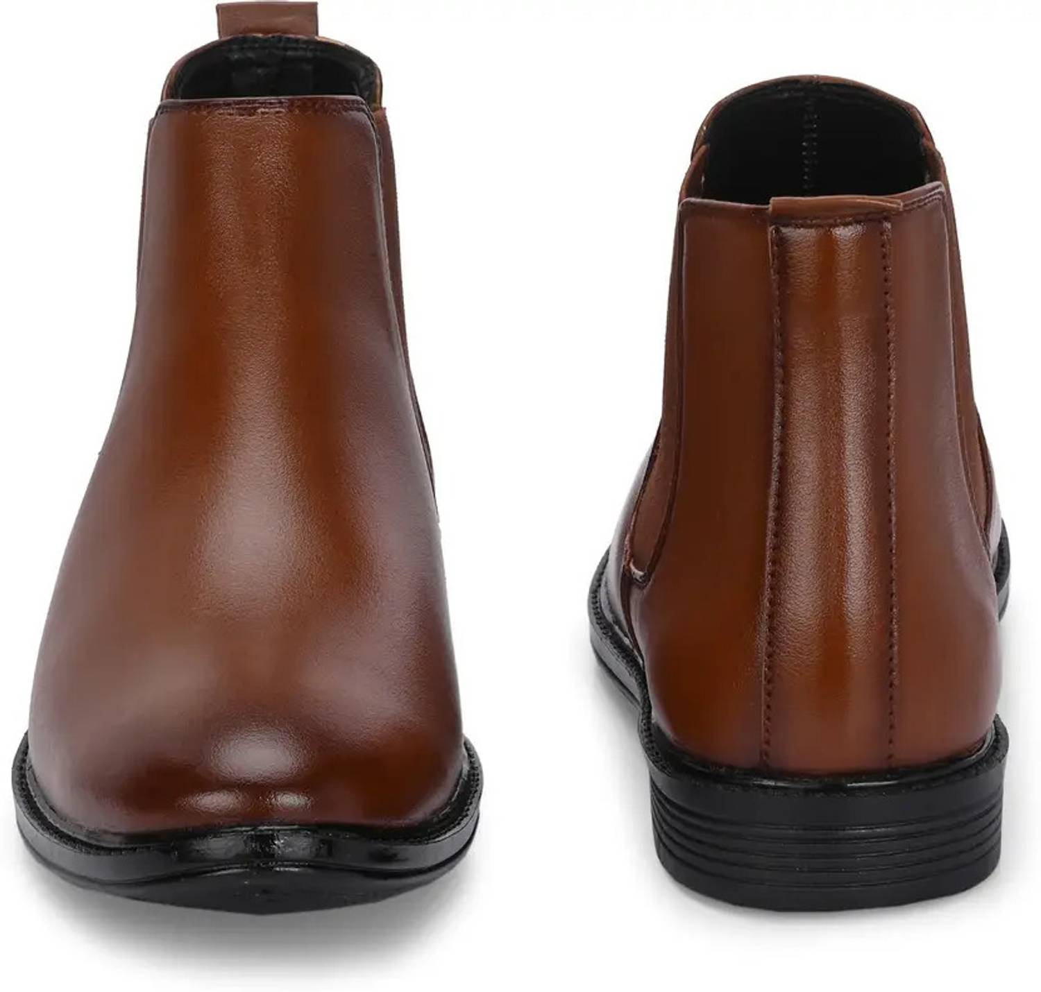 AMICO Men's Brown Leather Boots - Image 5