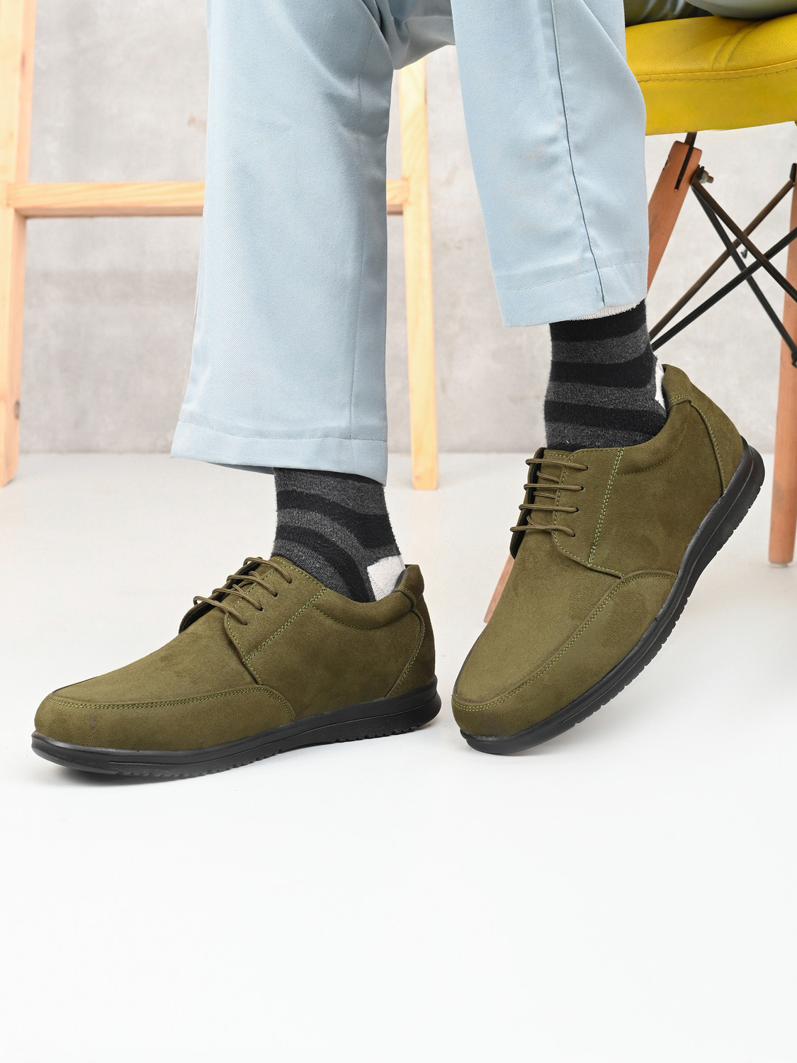Image of PROVOGUE Tan Casual Shoes For Men Casuals For Men