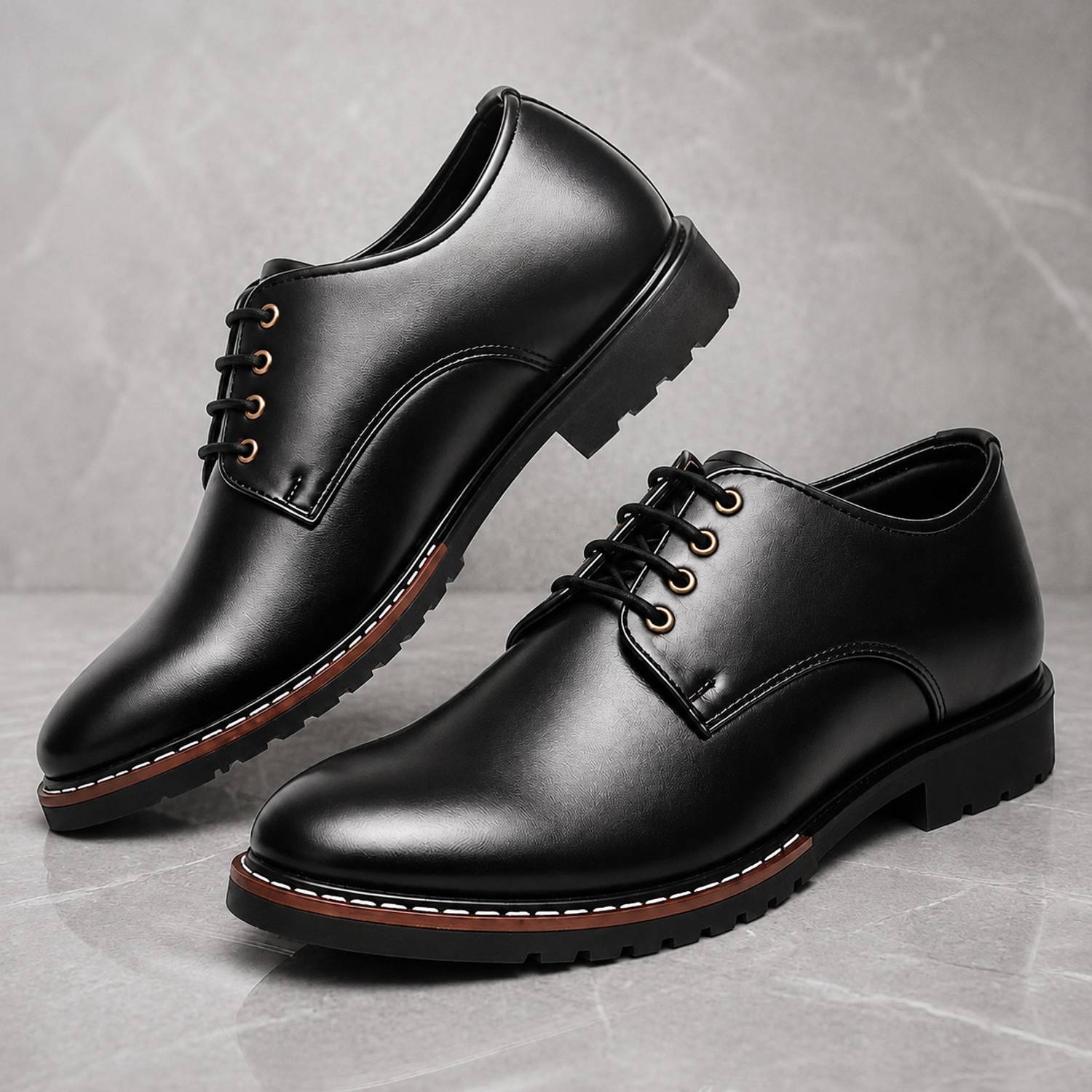 AMZI Men’s Welt Formal Shoes – Premium, Chunky Lug Sole, Lace-Up, slip-on Corporate Casuals For Men