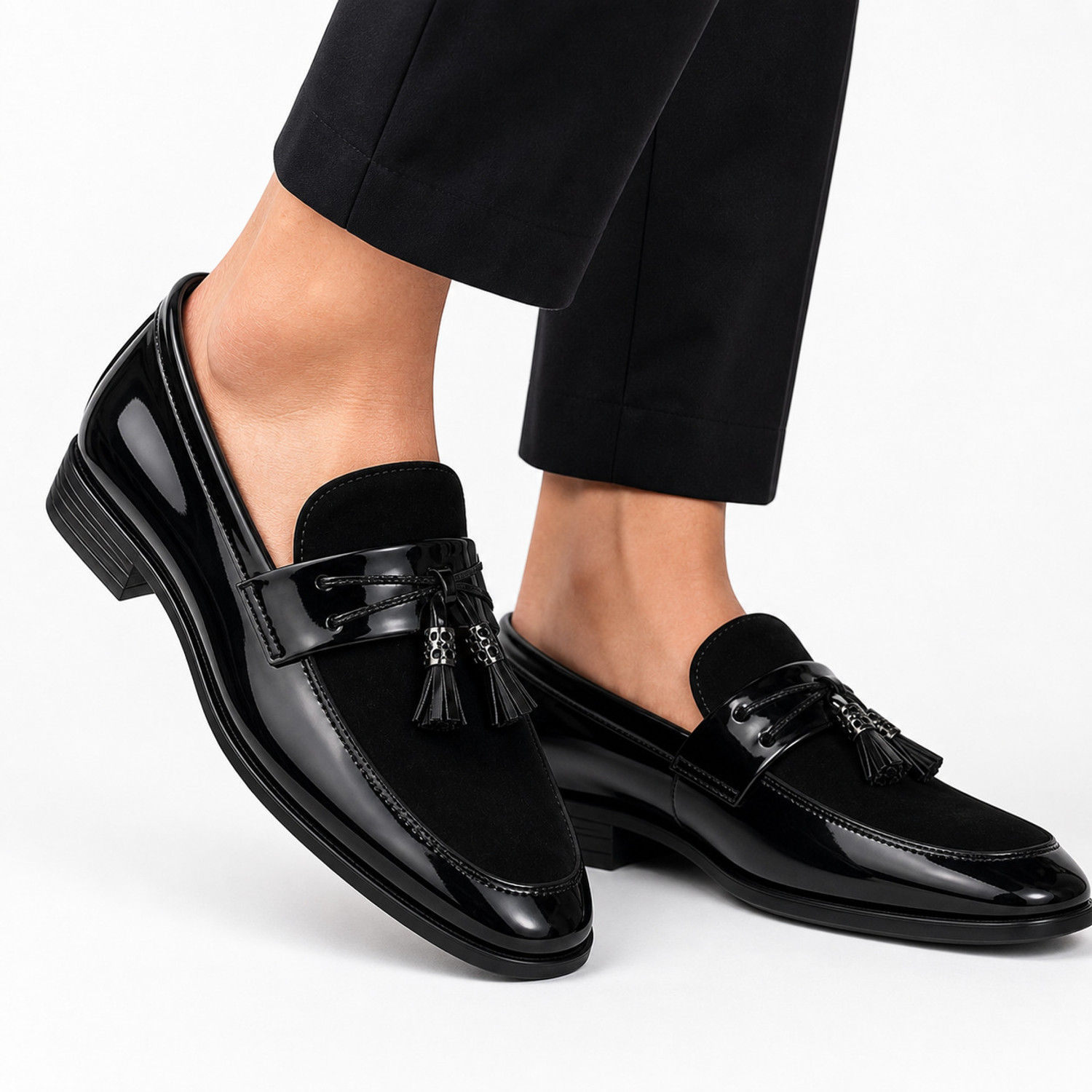 Image of house of common Loafers For Men (Black, 10)
