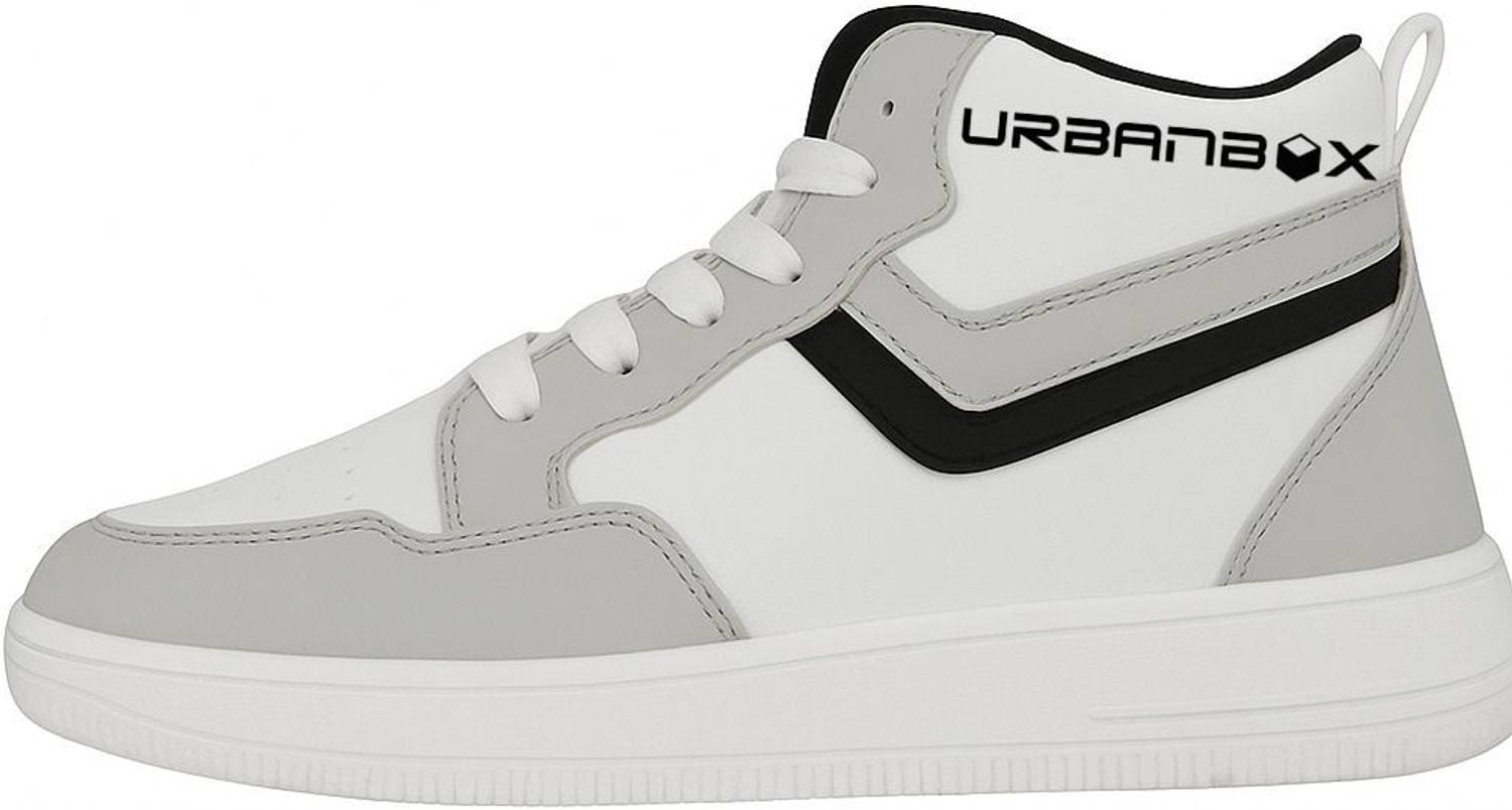 URBANBOX Men's White Sports Running Shoes - Image 2
