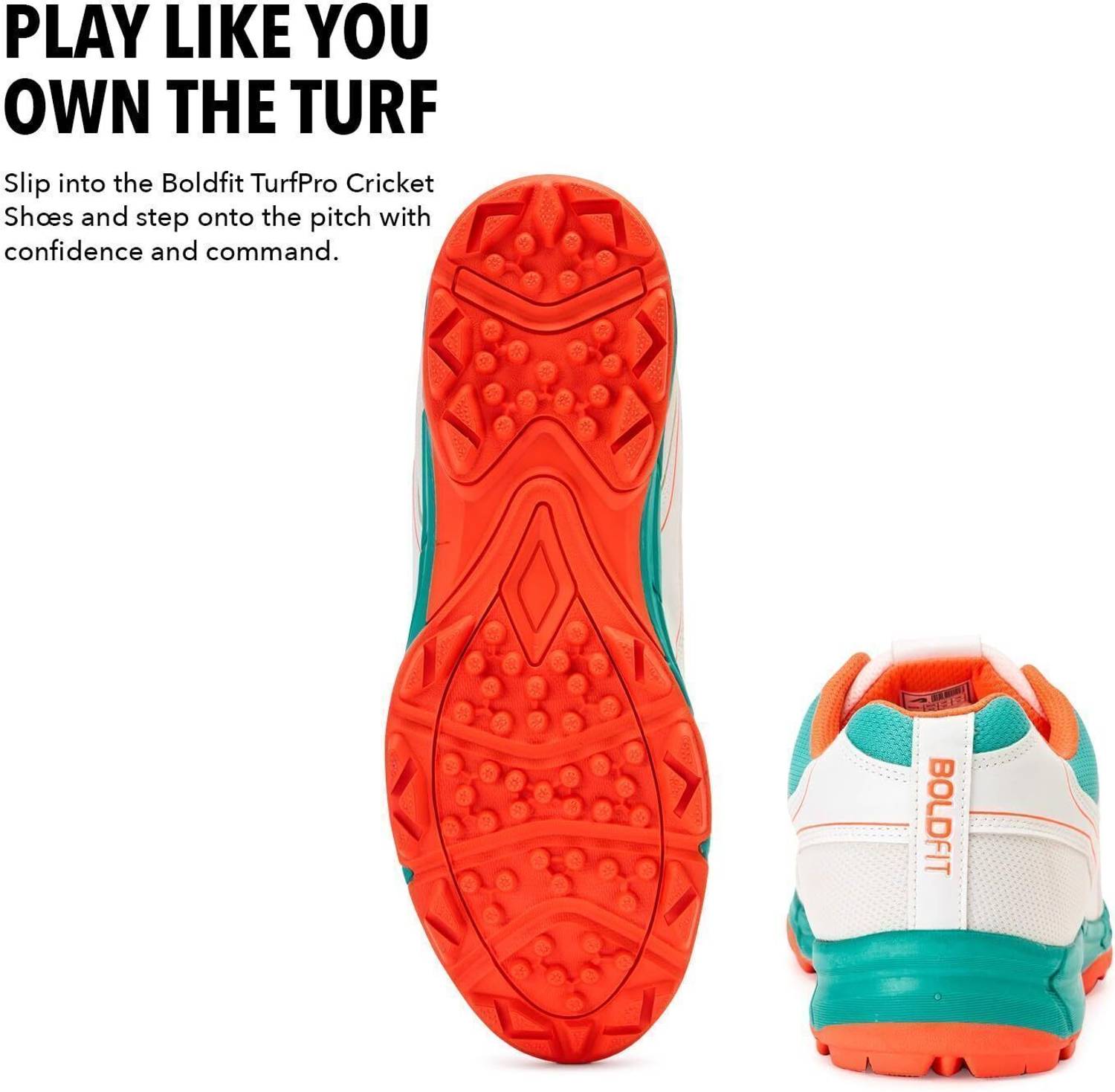 BOLDFIT CS Lightweight Cricket Shoes for Men - Image 3