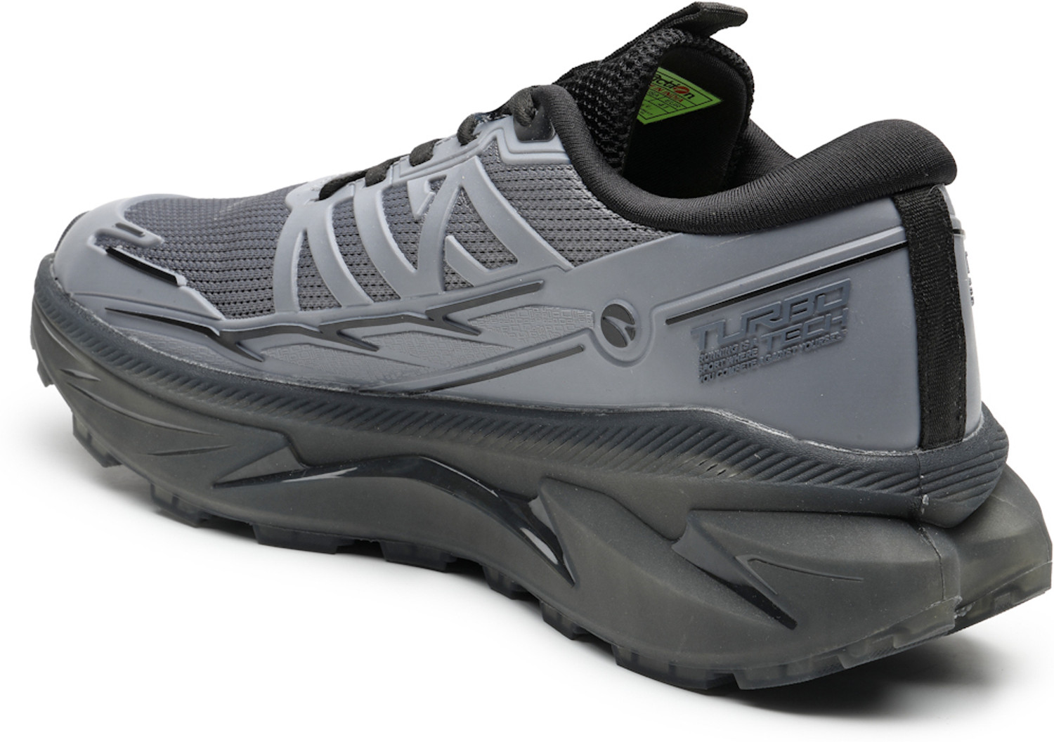 Image of action Athleo TURBO-2201 Lightweight Breathable Comfortable Sports Lace-Ups Running Shoes For Men
