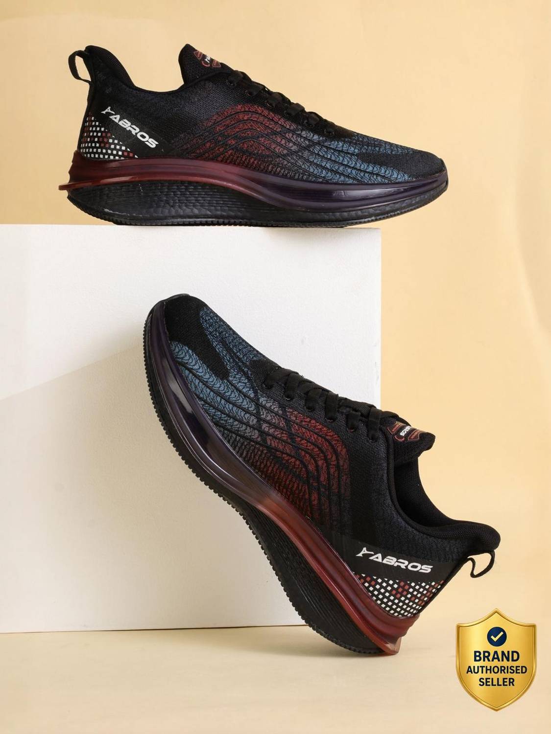Abros KELVIN Athleisure Cultured Round-Toe Shape & Hyperfuse Technology Walking Shoes For Men