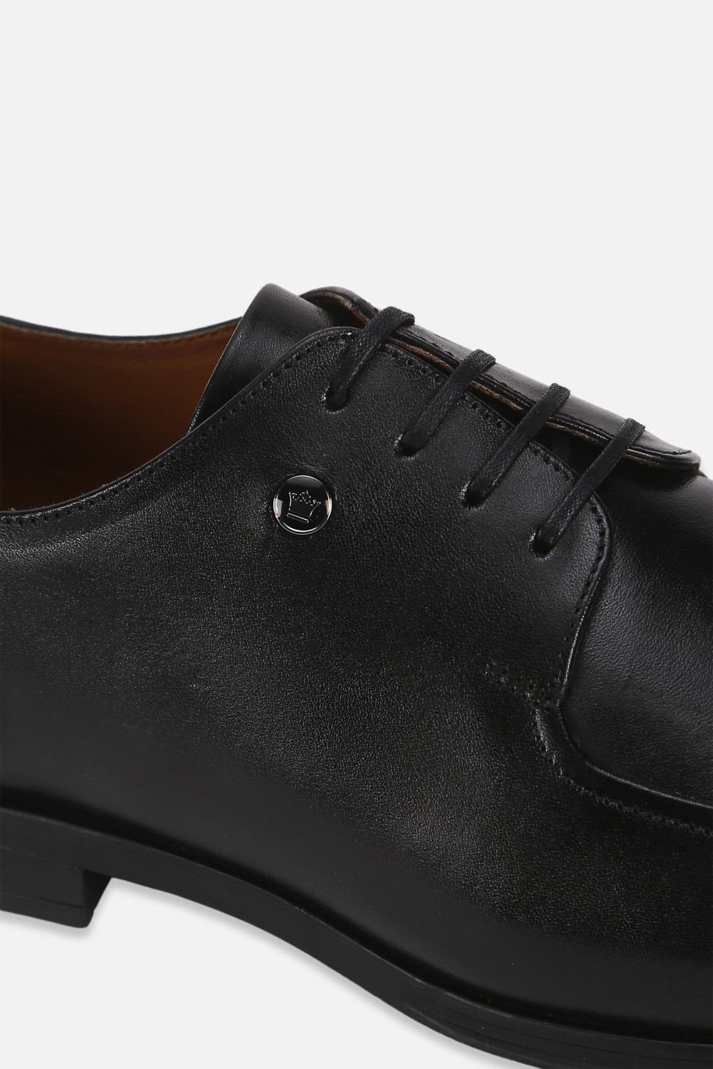 Image of LOUIS PHILIPPE Premium Leather Breathable Anti-Slip with Heel Formal Derby For Men