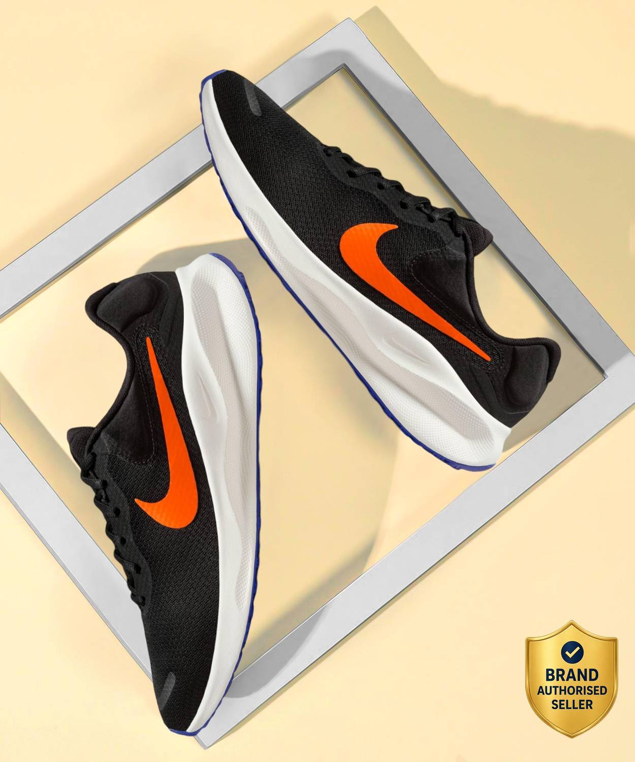 NIKE REVOLUTION 7 Running Shoes for Men, Black