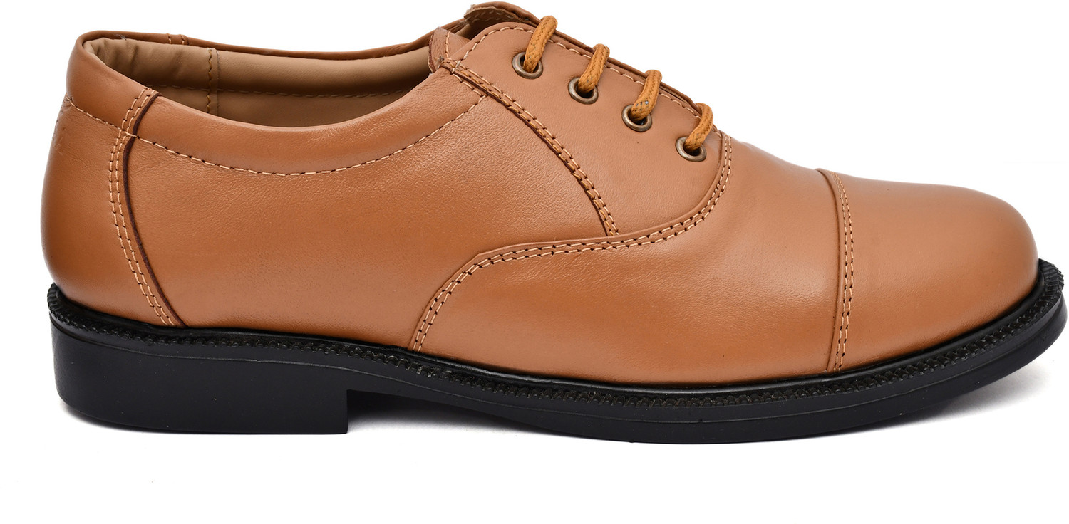 Image of PILLAA Men's Genuine Leather Lace Up Office Formal Oxford Shoes Lace Up For Men