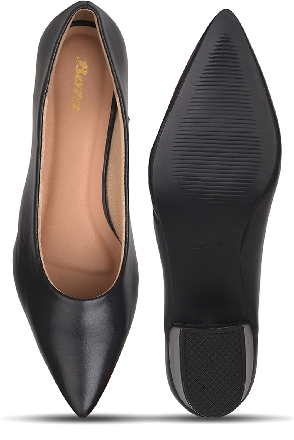 Image of Bata Women's Casual Pump Shoes - Black - ( UK- 5 ) Party Wear For Women