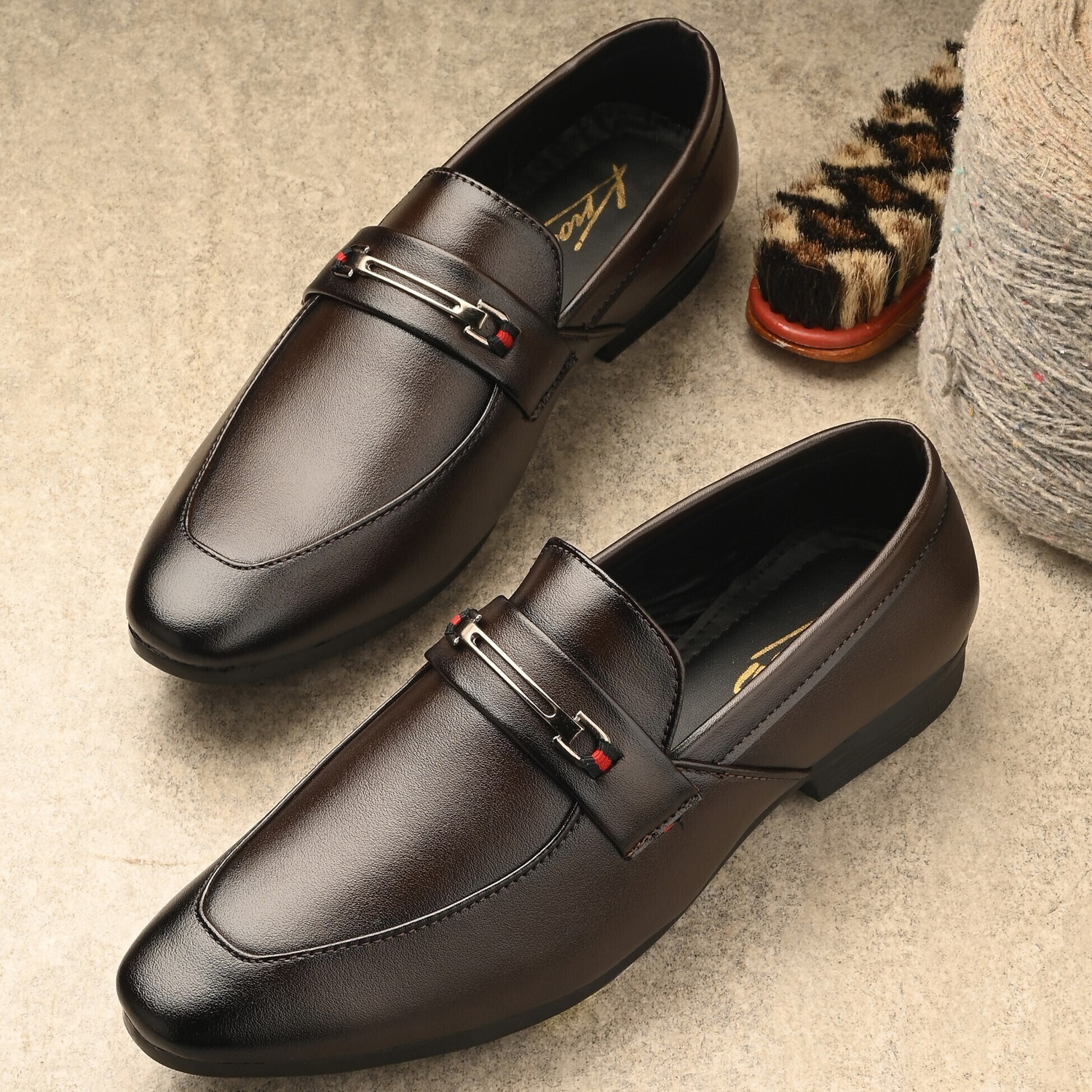 Image of Knoos Trenda White Loafers For Men