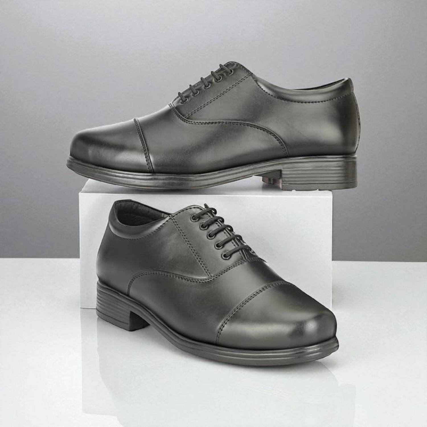 BTOM Lightweight Faux Leather Police and Oxford Police Shoes for Men Boots For Men Oxford For Men