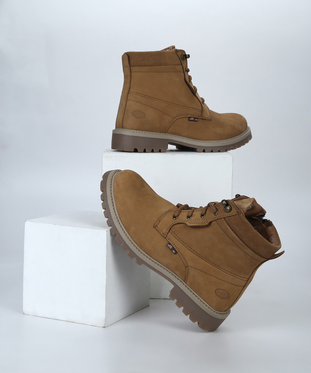 Image of WOODLAND Outdoor Durable Comfortable Everyday High Ankle Boots For Men