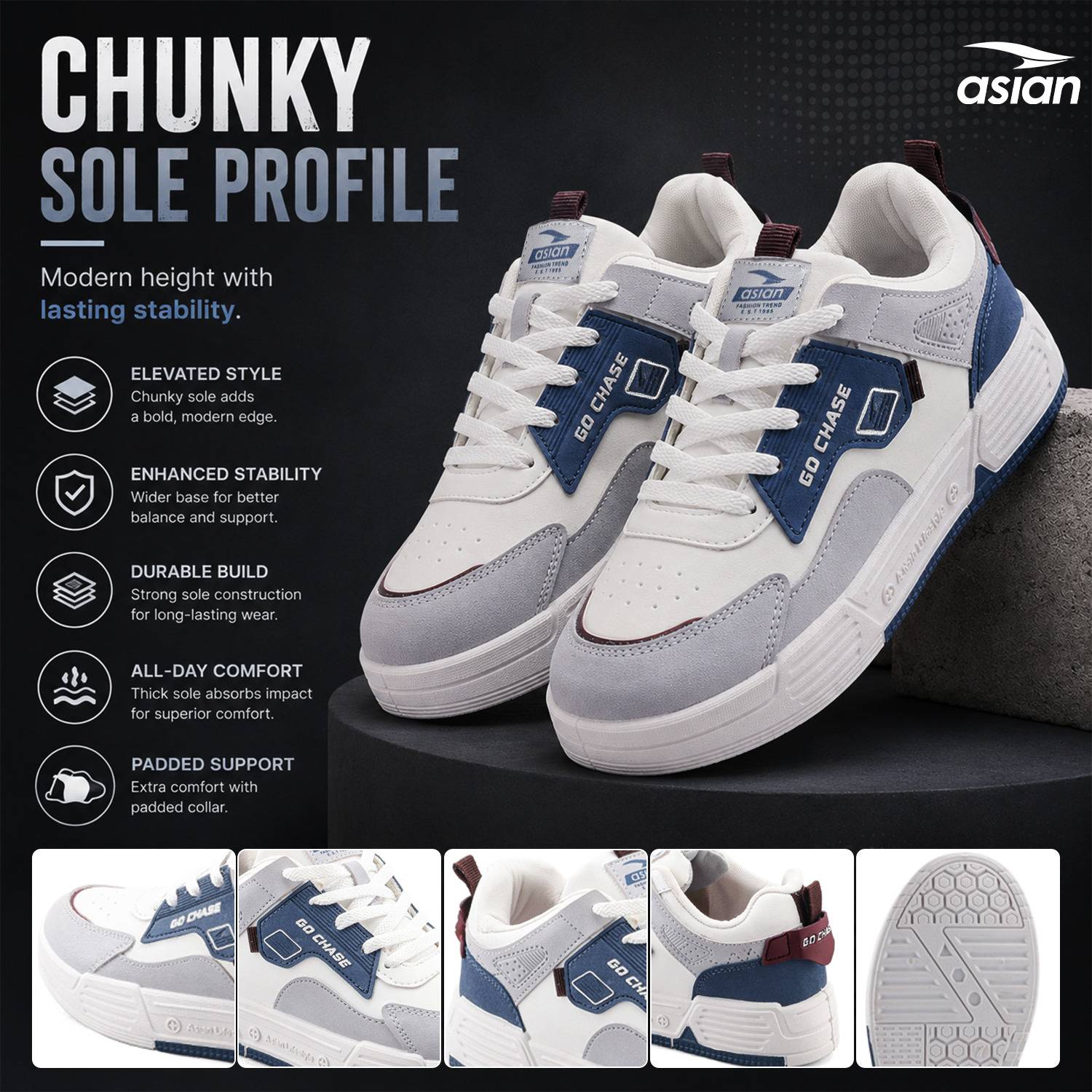 asian Lifestyle-03 Men’s Casual Sneakers - Image 4