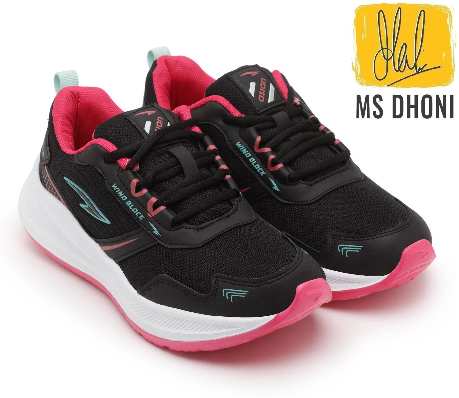 Asian Mercury-11 Black Women's Running Shoes - Image 2