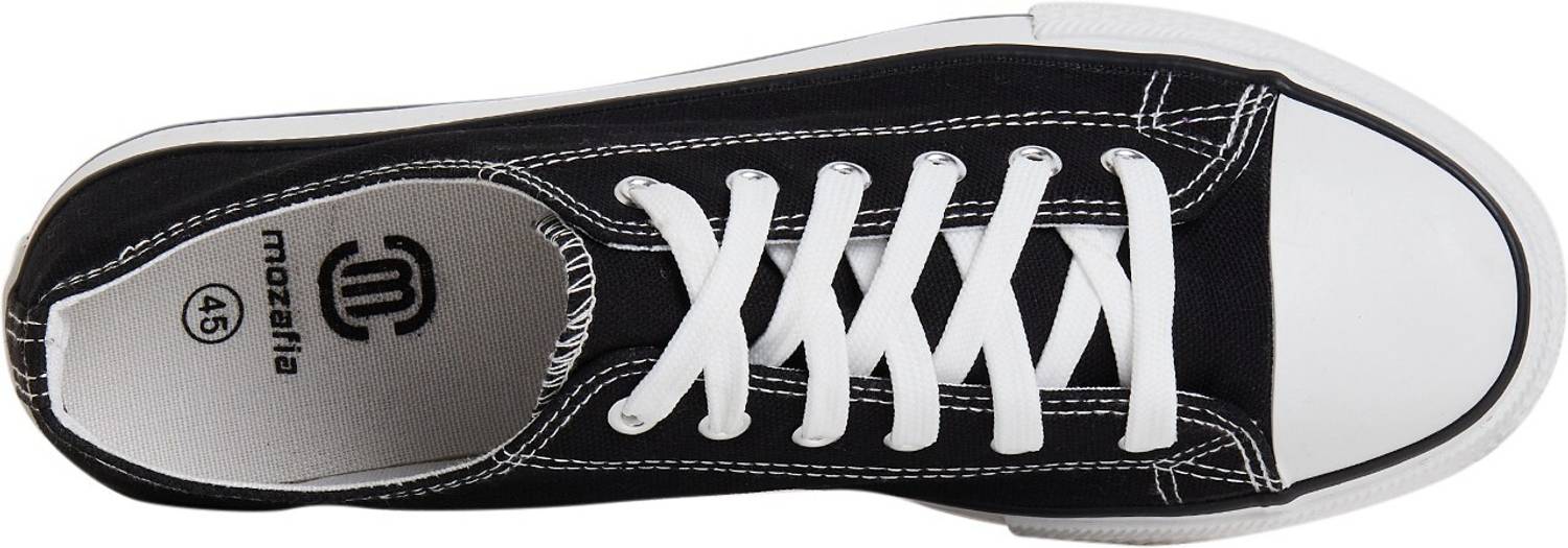 MOZAFIA Canvas Casuals Shoes for Men (Black) - Image 4