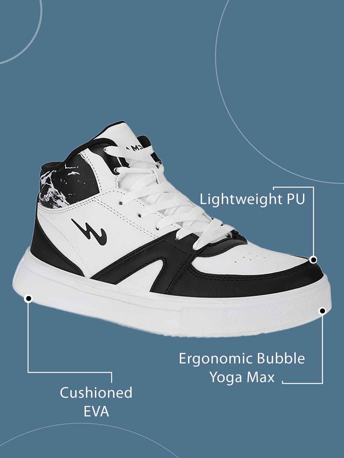 CAMPUS FENCE Sneakers For Men White - Image 3