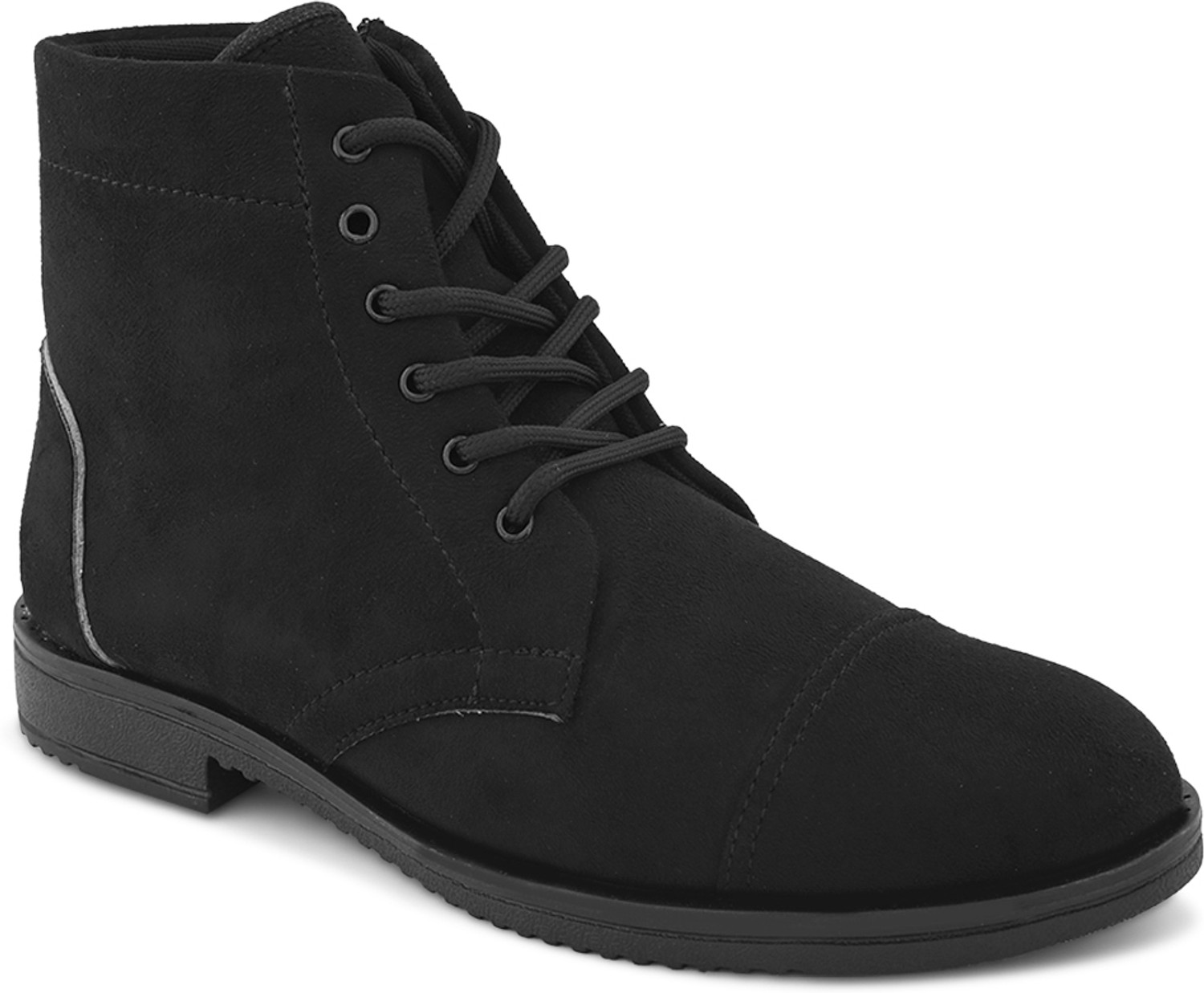 Image of HERE&NOW Black Casual Boots For Men Boots For Men