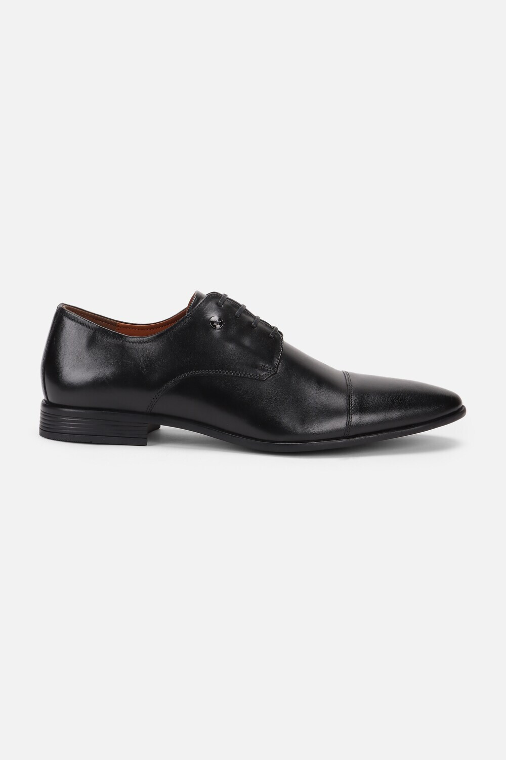 Image of LOUIS PHILIPPE Premium Leather Breathable Anti-Slip with Heel Formal Derby For Men