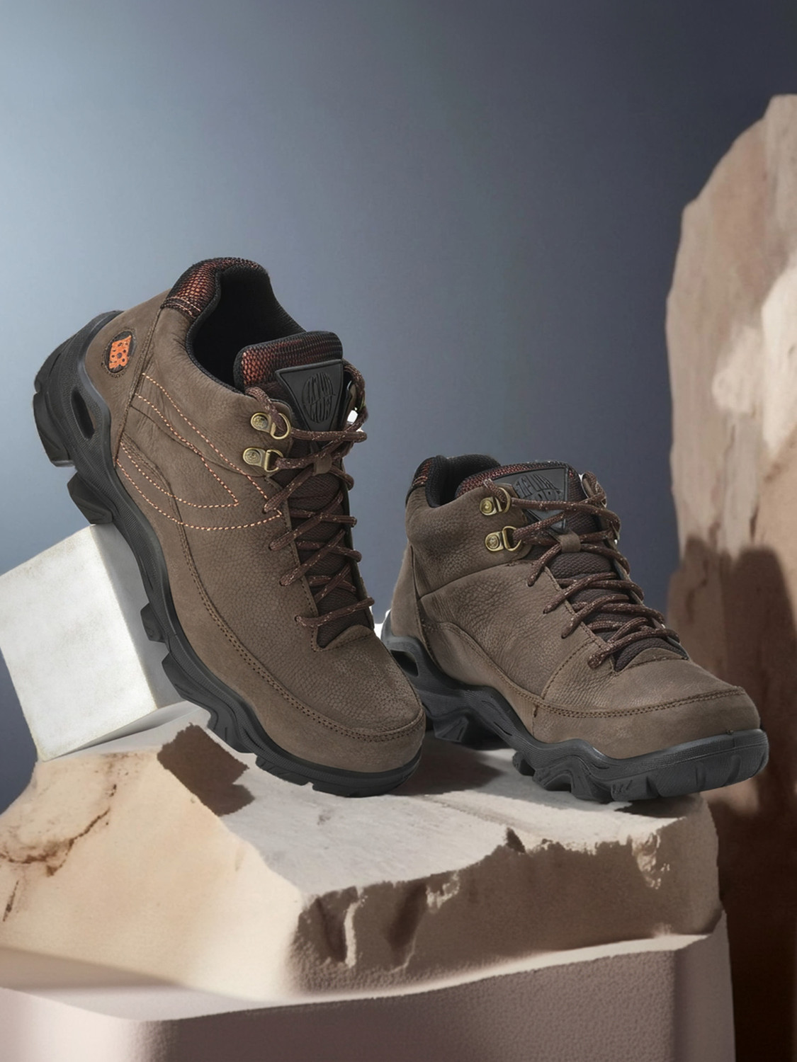 Image of WOODLAND Lace Up Lightweight Breathable Comfortable Daily Use Casuals For Men