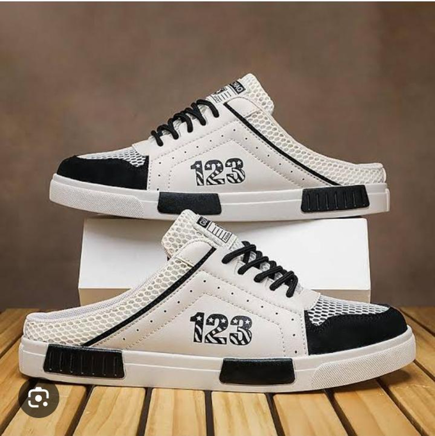 Image of RAVDI Open Stitched Design Lightweight Evening Wedding Slip On Slip On Sneakers For Men