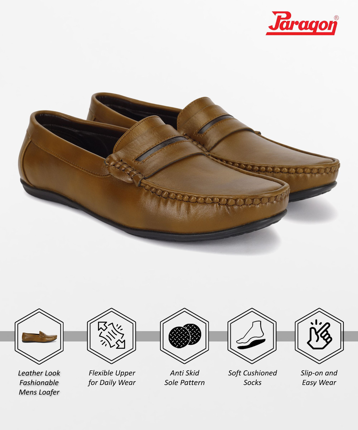 Image of Paragon K11238G |Soft Cushioned Footbed|Corporate Formal Loafers For Men