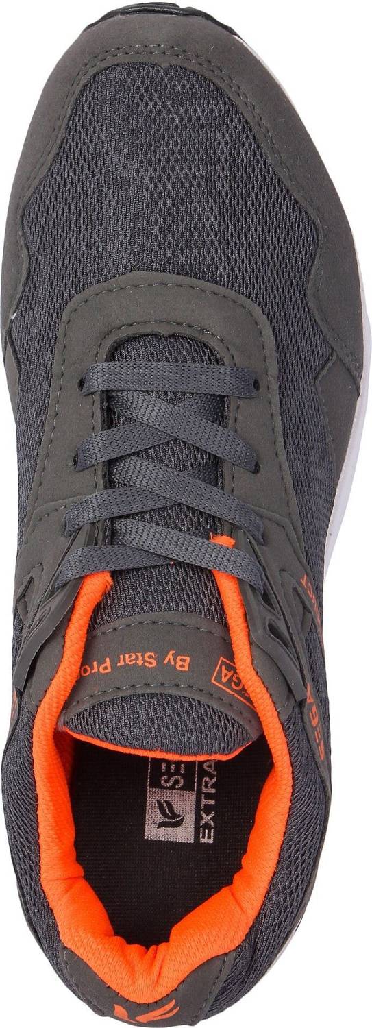 SEGA Grey Marathon Running Shoes For Men - Image 5