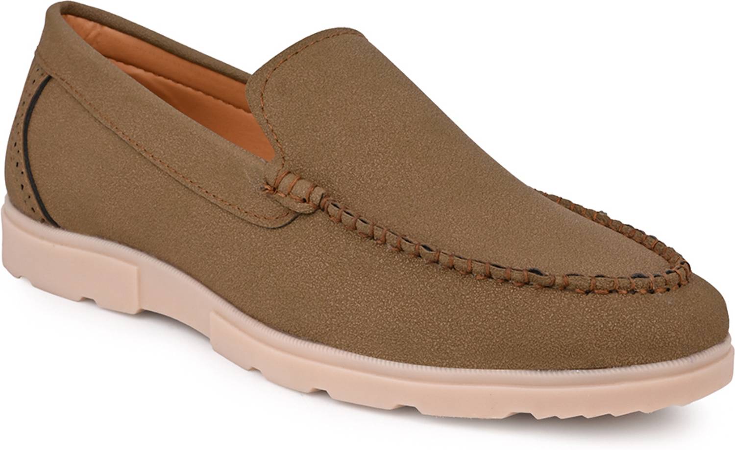 BIG BOK Men Round Toe Memory Foam Suede Loafers - Image 4