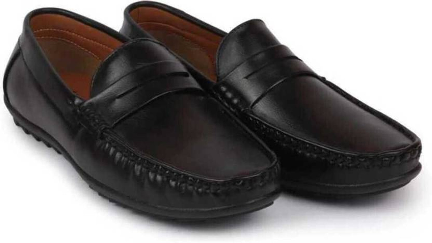 Image of Bata Formal Loffer Shoes Outdoors For Men (Black, 9)