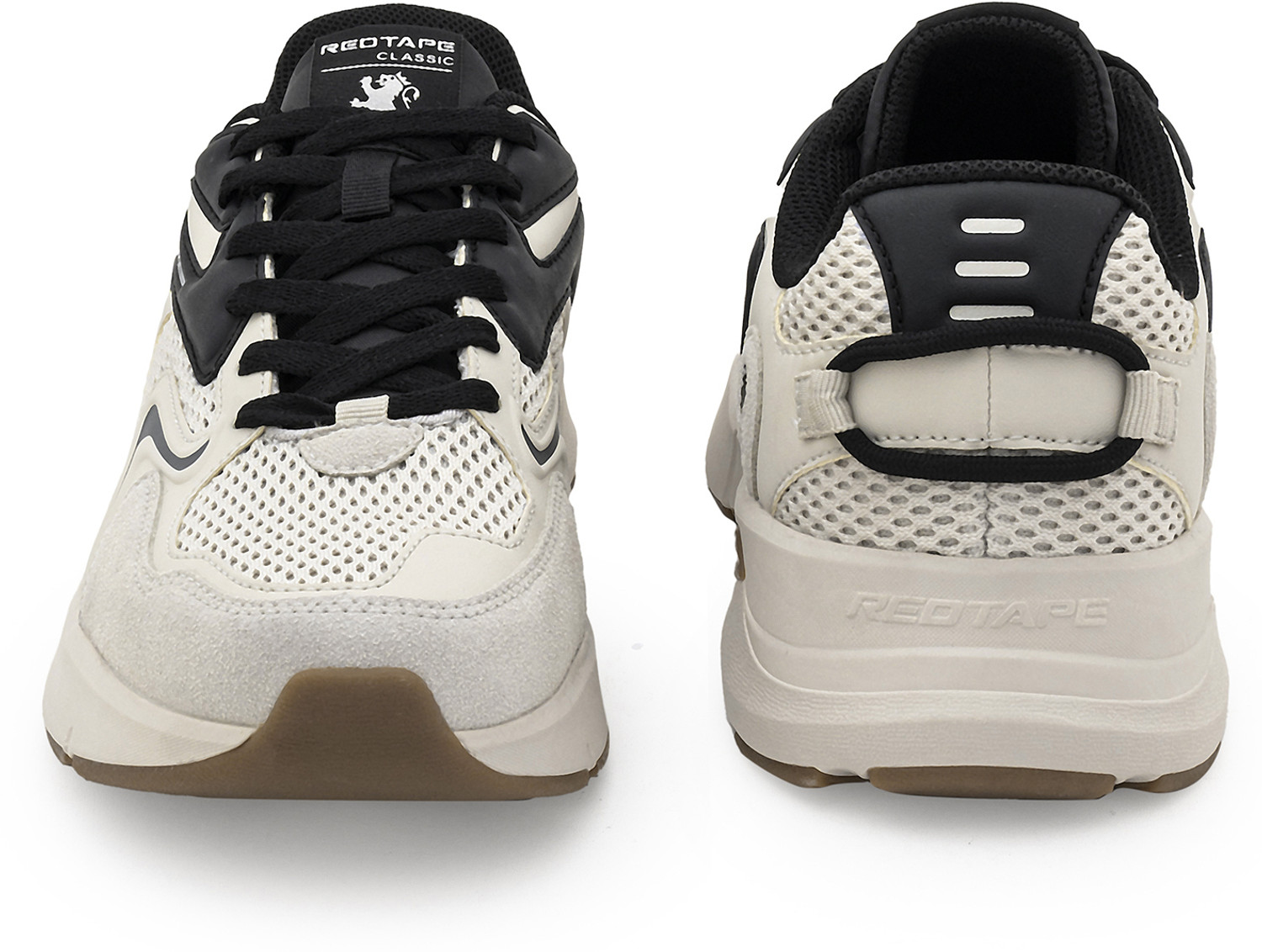 Image of RED TAPE Low Cut Lifestyle Sneakers for Men in Beige Black | Lifestyle Sneakers Sneakers For Men