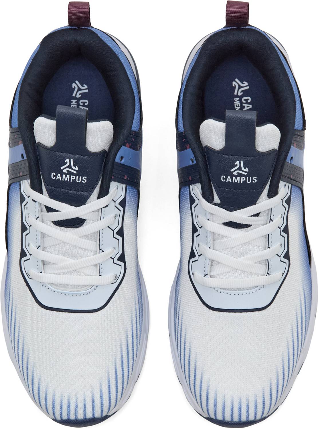 CAMPUS YARD Running Shoes for Men, White - Image 4