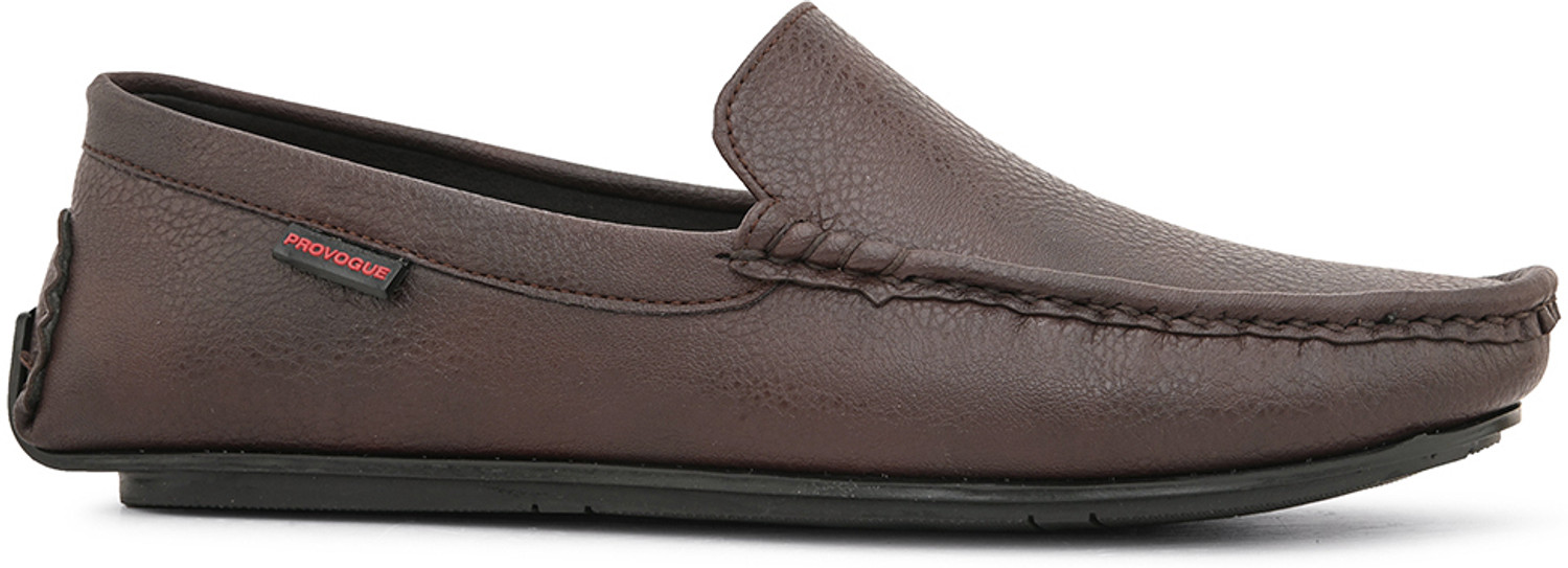 Provogue Men Brown Faux Leather Formal Slip On Loafers Slip On For Men ...