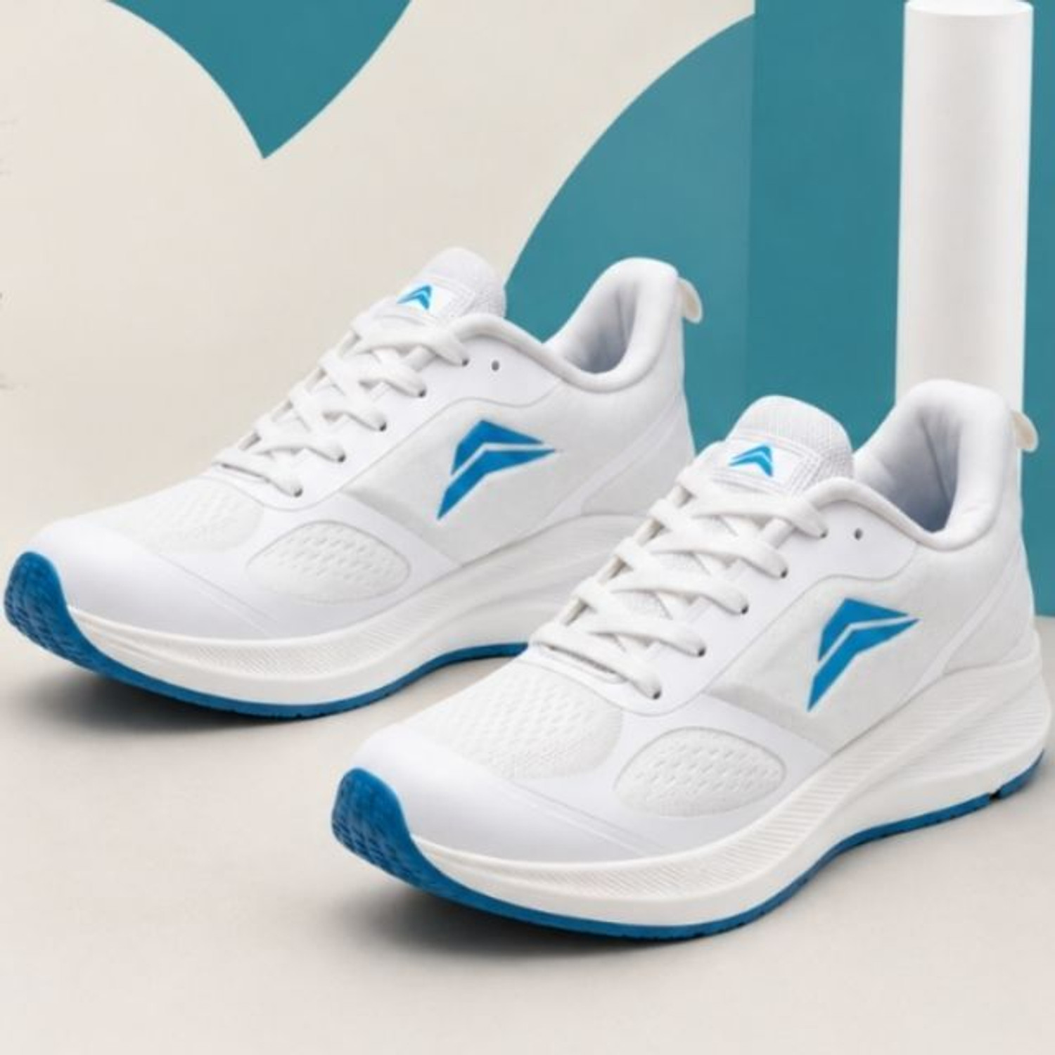 Image of richerson Richerson White Knitting Ultra-Lightweight Sports Shoes, Running shoes Running Shoes For Men