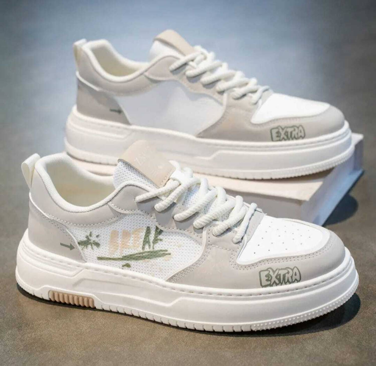 tigonis White Unisex Sneakers - Image 3