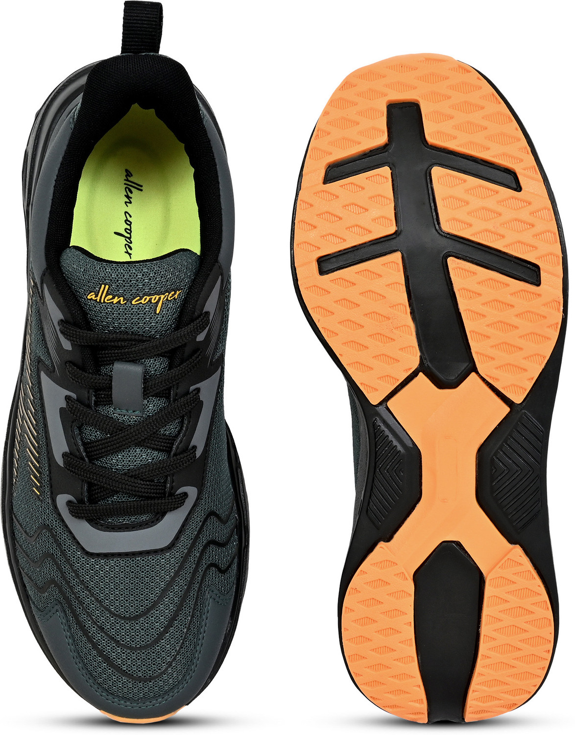 Image of Allen Cooper ACSS-250202-DGREEN Running Shoes For Men