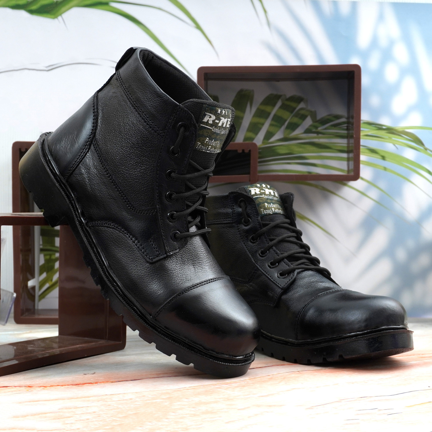 Image of R-ME DMS / Police /NCC /Army Boots /Casual Boots For Men /Hiking and Trekking (Black) Boots For Men