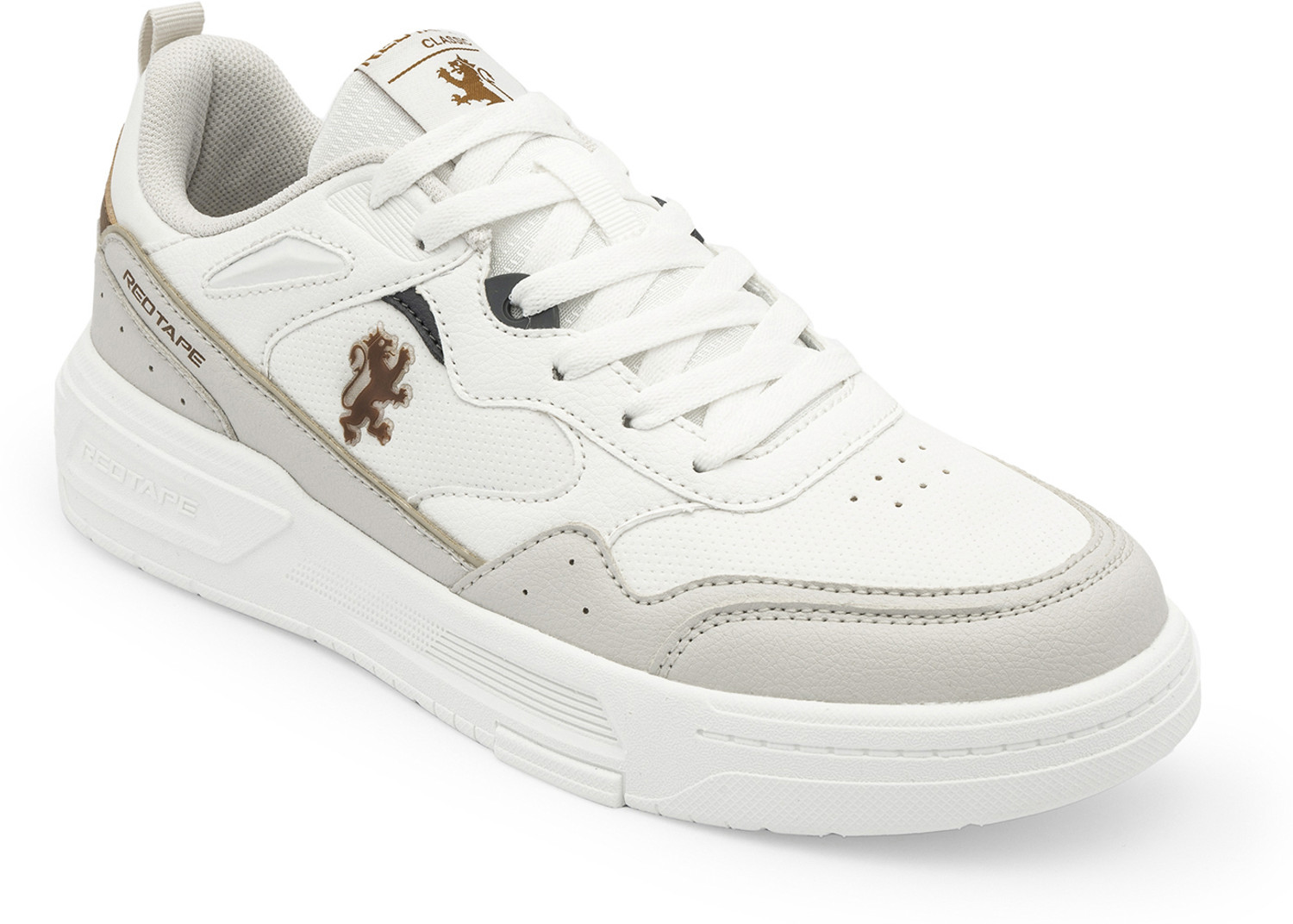 RED TAPE Low Cut Sneaker for Men in White Beige | Sneaker Sneakers For Men