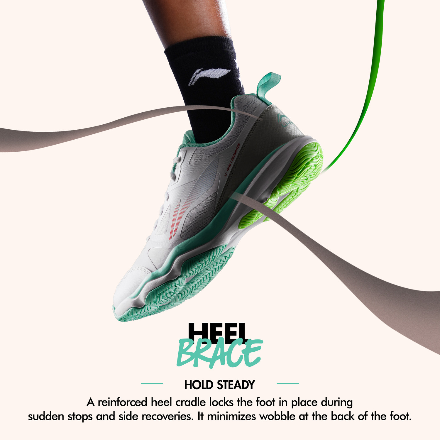 Image of LI-NING Ranger Force Non Marking Badminton Shoes | Lightweight, Breathable & Durable Badminton Shoes For Men
