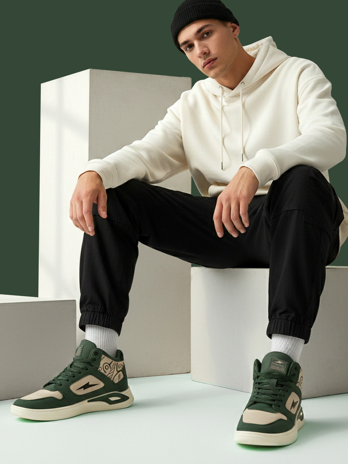 Image of BRUTON Thunder Strike-211 Casual Sneaker | Stylish & Comfortable Lace-Up | Daily Wear | Sneakers For Men