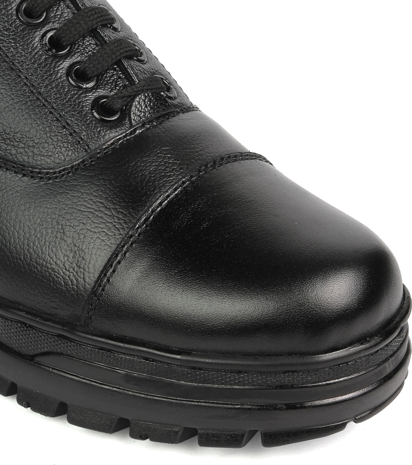 Image of XHUGOY XHUGOY WARDI CUT OXFORD SHOE IN BLACK|TAN COLOUR SIZE 3-11 FOR MEN WOMEN Oxford For Men