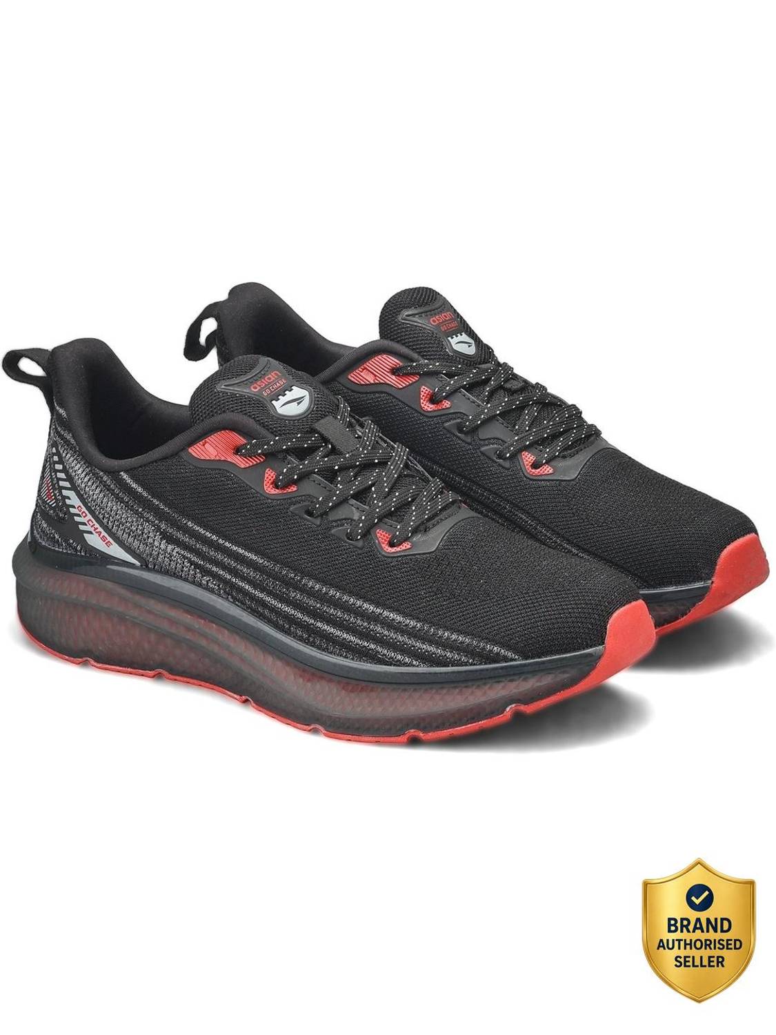 asian Powerplay-36 Men’s Running Shoes with Arch Support, High Grip & Memory Foam Running Shoes For Men