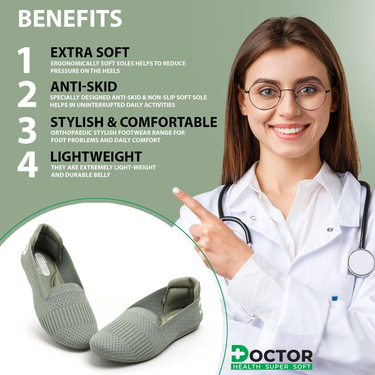 Doctor Health Super Soft Women Bellies - Image 5
